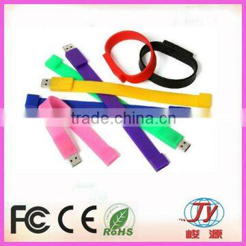 Customized silicone wrist band flash disk