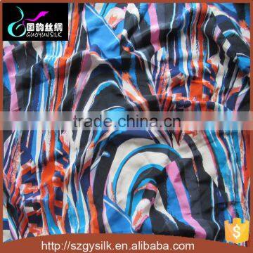 No MOQ Custom Lady Garment Digital Printed Silk Fabric