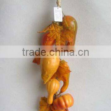 2014 High Quality Artificial Fruits Fake Pumpkin String 23 inch Artificial Pumpkin String