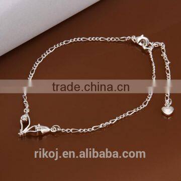 2015 Wholesale fashion jewellry 925 sterling silver chain ankle                        
                                                Quality Choice