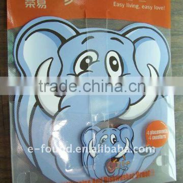 Cartoon Plastic Placemat set