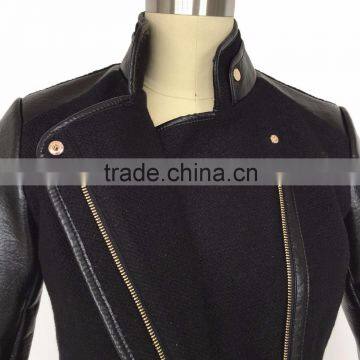 Winter Clothing Black Faux Fur Women Long Coat