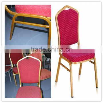 Cheap rental stacking iron frame hotel banquet side chair YC601