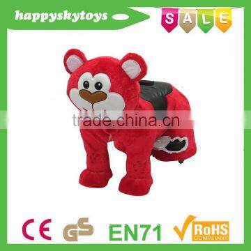 Speed Controllable Kids Electric Wooden Moving Horse Riding Toys photo-5