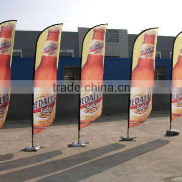 promotional polyester beach feather flag