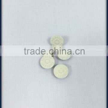 White color copper snap button