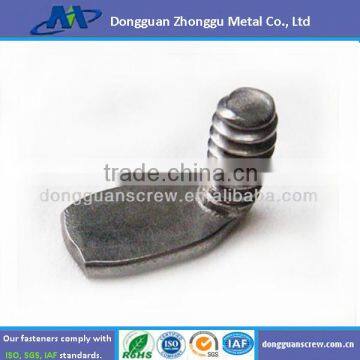 m4 Stainless Steel Slot Drive Knurled Thumb Screw, Straight Knurling Captive Screws photo-6