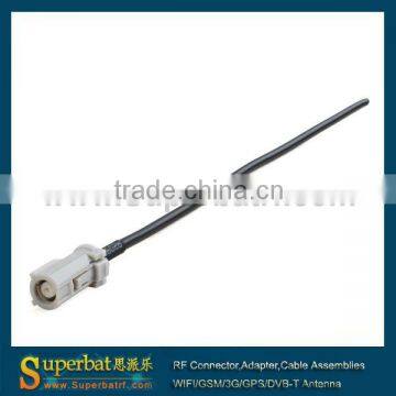 HRS Pioneer GPS antenna Extension cable AVIC connector pigtail 15cm,st mm fiber optical pigtail