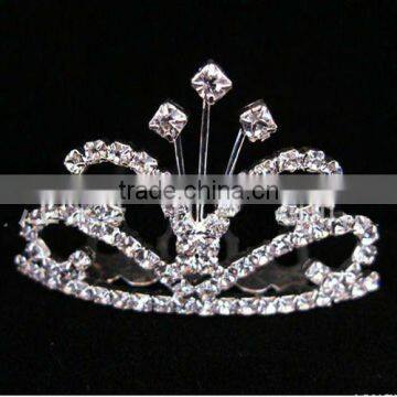 Wholesale cheap mini rhinestone tiaras and crowns