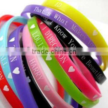 One Direction 1d Rubber Silicone Bracelet