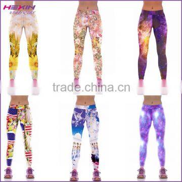 Free Shipping Womens Printed Shiny 3d Leggings photo-5