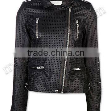 Ladies Black Leather Jacket