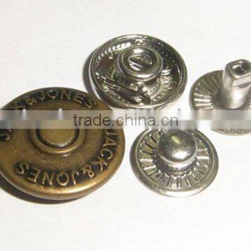 16.8mm metal brass spring snap button