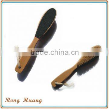 Double side foot file with brush