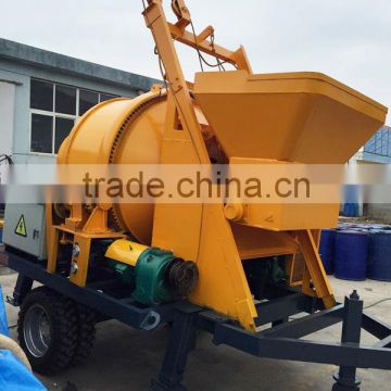 40m3 concrete mixer with pump fro sale, portable tralier concrete pump with a mixer