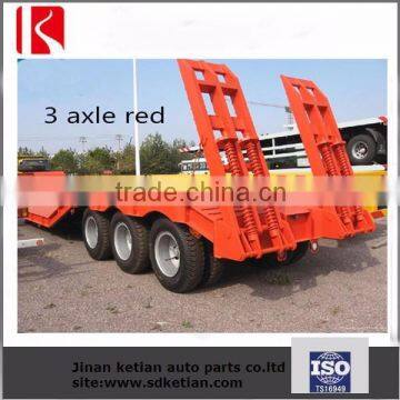 Factory directly 3 axle low bed semi trailer for heavy duty