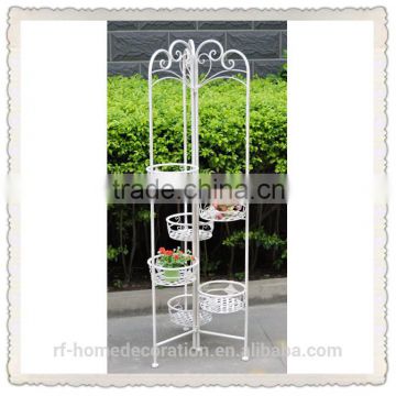 Newest garden metal flower pot stand for wedding decoration