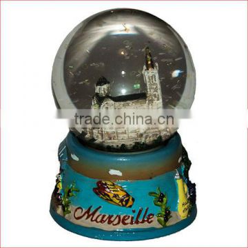 45mm customize Snow globe for souvenir France gifts