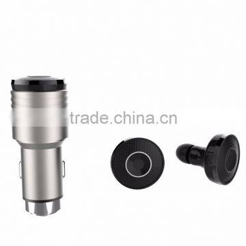 Car Charger Bluetooth Wireless Headset for Call and Music CSR Chip Set Noise Reduction V4.1