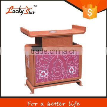 Blue, Orange, Red, 240 Liter Waste Bin, Mobile Garbage Can, Plastic Trash Container