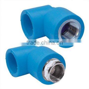 PE Pipe Fittings: Female Thread Elbow (Soc x Fipt with Brass Thread Insert)