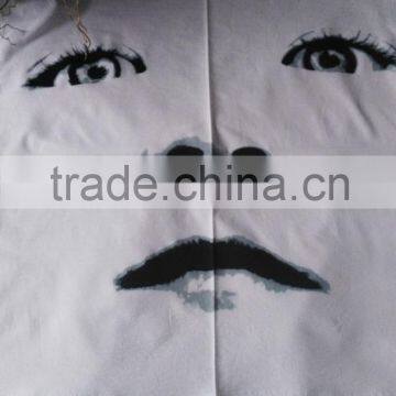 100% cotton water print touch soft White handkerchiefs