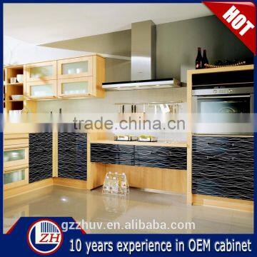high gloss uv /acrylic /lacquer kitchen cabinet door glass kitchen door modern design colored glass kitchen cabinet doors