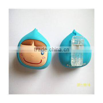 Customized fashion cartoon 3D PVC book tag