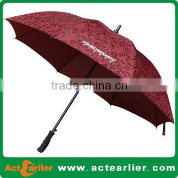Cheap Custom Print Windproof Big Rainbow Advertising Black White Blue Red Golf Umbrella