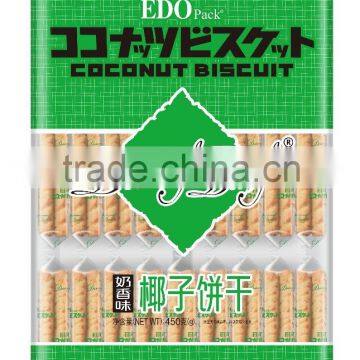 EDO PACK---450g Coconut Biscuit(milk Flavor)