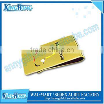 Wholesale unique design large custom metal folding designer money clip men