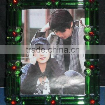 selling crystal glass photo picture frame for photo printing(R-1125)