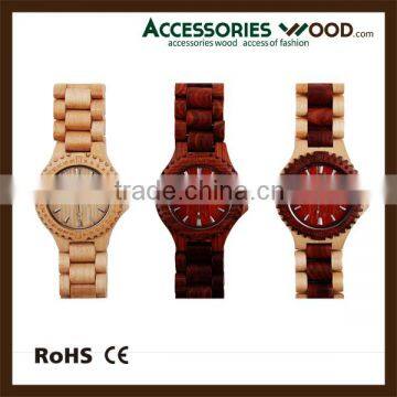 Japan Movt Quartz Watch Wood Back Fashion Wood Watch Women 2016 Popularhigh Quality Watch for Your Love photo-4