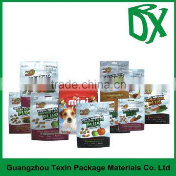 New Products 2016 Customized Printed Clear Window BOPP Plastic Stand up Pouch With Zipper for Dog Food Packaging photo-5