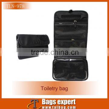 2016 Foldable PU hanging toiletry bag