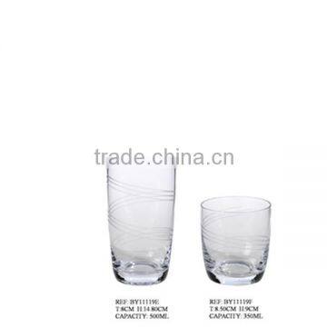 500ml Clear Glass Water Tumbler