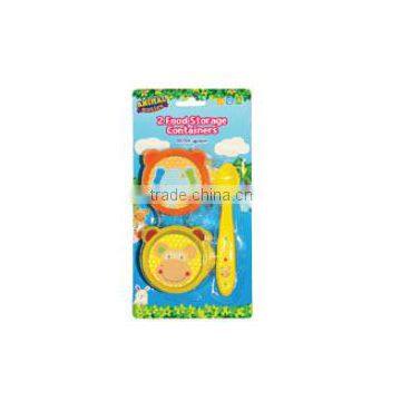 2 Food Storage Containers With Spoon