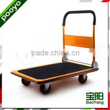 Hand push cart for warehouse