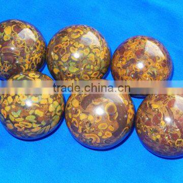 Energetic Picasso Jasper Balls | Natural Crystal Balls For Sale