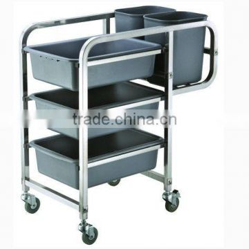 Stainless Steel Dish Collecting Cart(square tube) RTD-5A