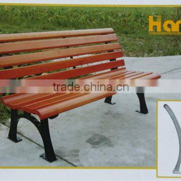 Straight Back Cast Aluminum Park Bench