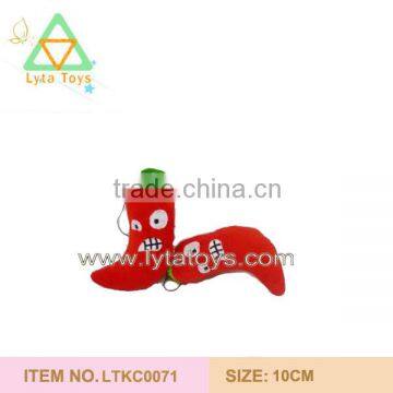 Cute Plush Red Pepper Key Chain