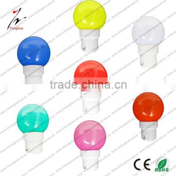 B22 1W LED G40 color light bulbs IP45/IP65 CE&ROHS