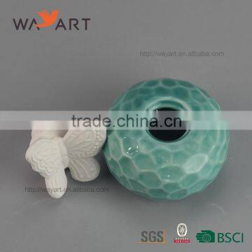 Hot Sale White Ceramic Fragrance Diffuser Plaster Flower photo-3