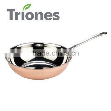 3-ply Stainless Steel Aluminum Copper Wok