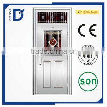 2016 new type Alibaba hot sale security steel door prefab houses simple design stainless steel door