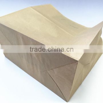 Glassine Lined Paper Gourmet Bags/square food bag/kraft paper bag