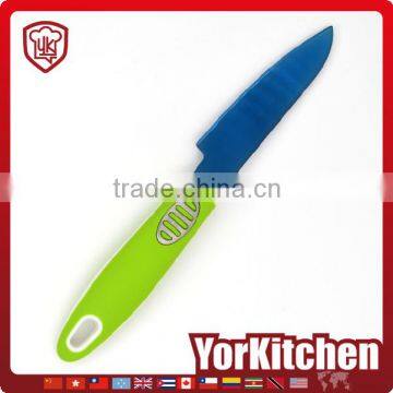 Novel design TPR handle Factory Price Titanize stainless steel paring knife