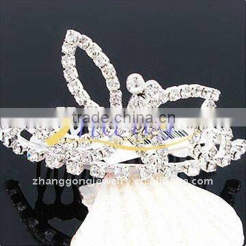 butterfly jeweled bridal tiara