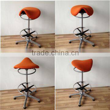 Modern Design Foldable Leather/fabric Saddle Stool photo-4